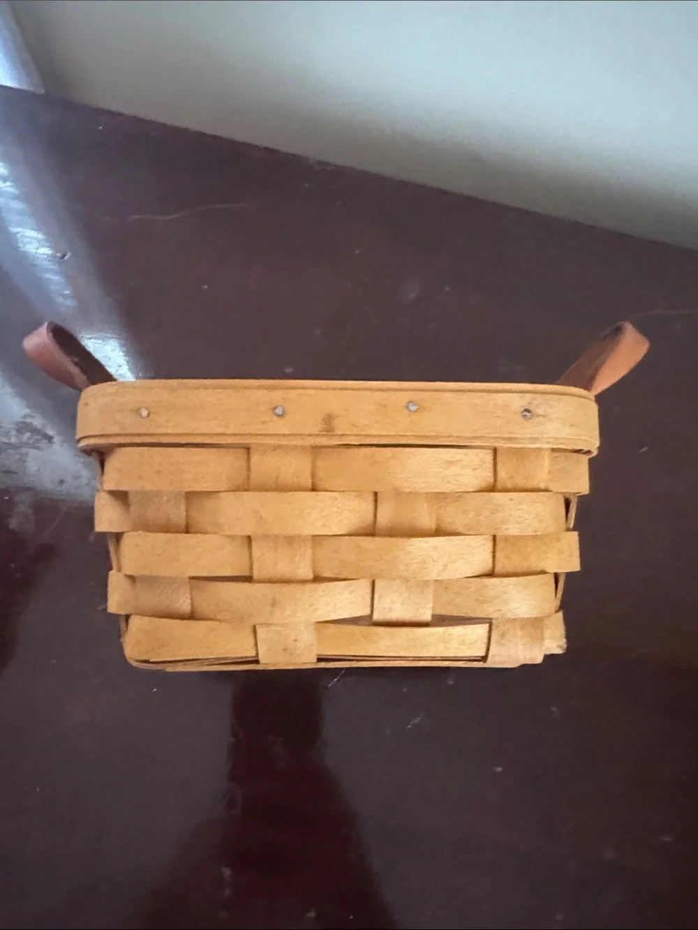 1991 Longaberger Mother’s Day Lid Purse Basket